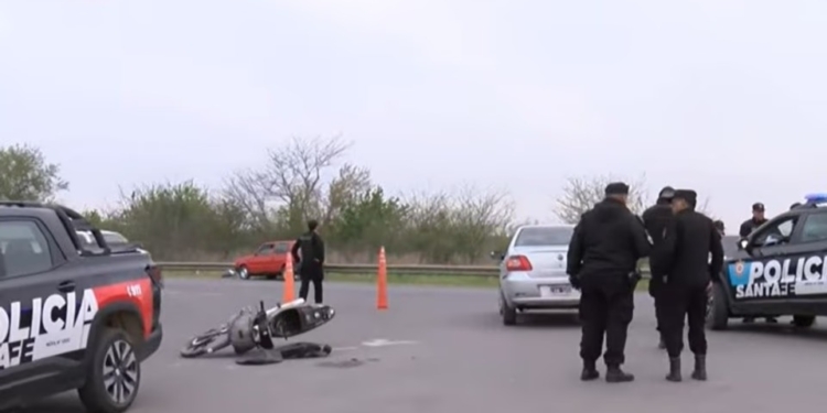 Una motociclista sufrió graves heridas tras chocar en Ruta 34