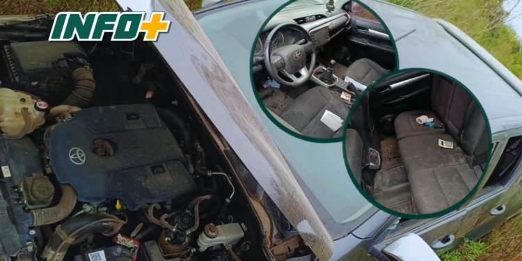 Hallaron abandonada en Luis Palacios la camioneta robada tras un violento asalto en Totoras