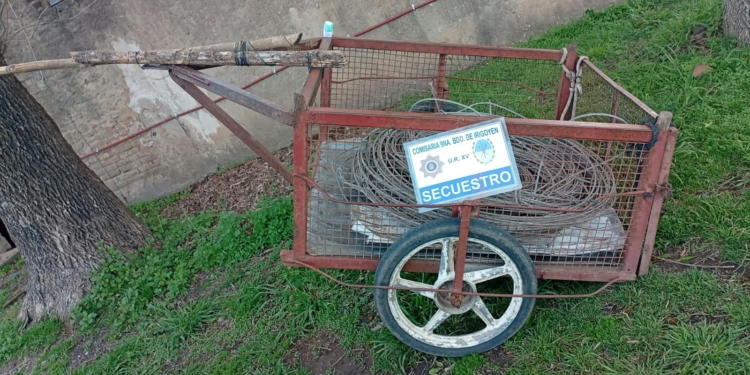 Bernardo de Irigoyen: aprehendieron a un hombre acusado de robar cables de alta tensión
