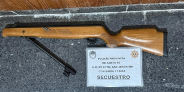 Diaz: disparaba con un rifle en el predio del ferrocarril y fue aprehendido