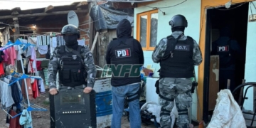 Salto Grande: la PDI realizó cinco allanamientos y detuvo a un hombre por microtráfico