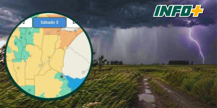 Alerta amarillo por tormentas para este sábado en toda la provincia de Santa Fe