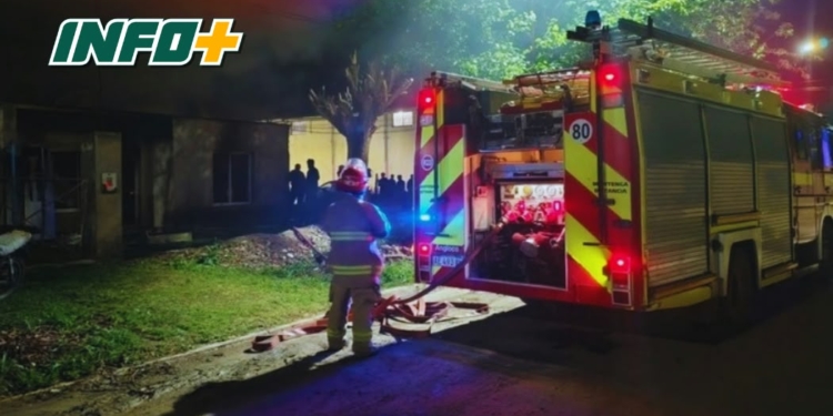 Arocena: un incendio destruyó una vivienda y una pareja con tres hijos fue trasladada al SAMCo