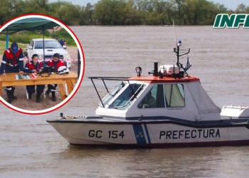Finalizó el primer día de búsqueda sin novedades de los tres desaparecidos en el río