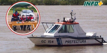 Finalizó el primer día de búsqueda sin novedades de los tres desaparecidos en el río