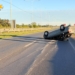 Dos jóvenes resultaron ilesos tras un impactante vuelco en San Lorenzo