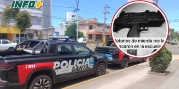 Tensión en San Lorenzo: un alumno llevó un arma de juguete a la escuela y se activó el protocolo