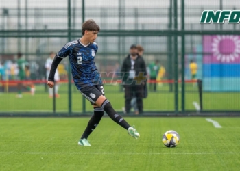 Renzo Gonella convirtió en la goleada de Argentina en el Mundial Sub-15