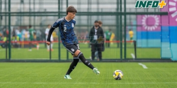 Renzo Gonella convirtió en la goleada de Argentina en el Mundial Sub-15