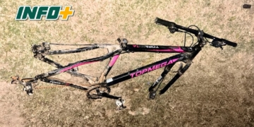 San Genaro: encontraron un cuadro de bicicleta abandonado en la vía pública